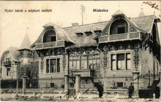 1907 Miskolc, Nyári lakok a népkert mellett (EK)