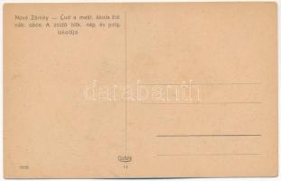 Érsekújvár, Nové Zámky; A Zsidó hitközség nép- és polgári iskolája / Lud a mest. skola zid. náb. obc...