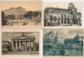 21 db RÉGI külföldi város képeslap vegyes minőségben / 21 pre-1945 European town-view postcards in mixed quality