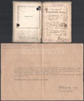 1939-1941-1943 Madarász Jenő karpaszományos szakaszvető hagyatéka. Benne "1941. évi orosz hábor...