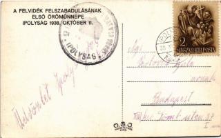 1938 Ipolyság, Sahy; bevonulás, kerékpáros katonák / entry of the Hungarian troops, soldiers on bicy...