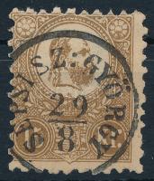 1871 Kőnyomat 15kr képbe fogazva "SEPSI SZ:GYÖRGY" (min 35.000)