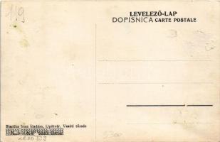 Lipótvár, Újvároska, Leopoldov; vasútállomás. Bisztika Irma kiadása / railway station (Rb)