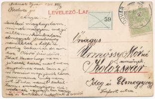 1910 Szamosújvár, Gherla; fegyintézet sétakertje, börtön. W.L. 1875. / prison garden (Rb)