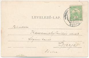 1912 Szamosújvár, Gherla; Országos fegyintézet külső része, börtön / prison (kis szakadás / small te...