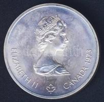 Kanada 1973. 10$ Ag "Olimpia-térkép" T:1