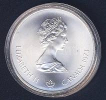 Kanada 1973. 10$ Ag "Olimpia-térkép" T:1