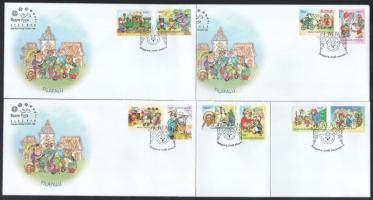 2008 Filafalu (I.) + (III.)-(VI.) 1-1 FDC-n