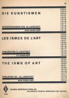 Hans Arp, El Lissitzky (szerk.): Die Kunstismen, les ismes de l'art, the isms of art 1914-1924....