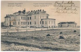 1909 Fogaras, Fagaras; Vármegye közkórháza / hospital (ázott sarok / wet corner)