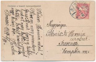 1917 Brassó, Kronstadt, Brasov; Üdvözlet a katona otthonból, sakkozó katonák / K.u.k. military camp,...