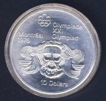 Kanada 1974. 10$ Ag "Montreali olimpia - Zeusz" T:1