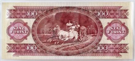 1995. 100Ft bankjegyveret Ag (217,7g/7 uncia/0.999/154x70mm) + 1995. 50Ft, sérült dísztokban T:PP,UN...