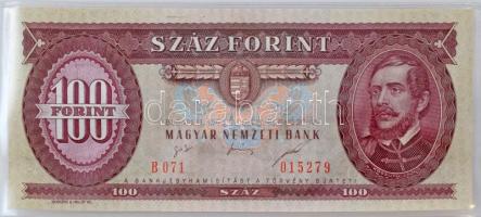 1995. 100Ft bankjegyveret Ag (217,7g/7 uncia/0.999/154x70mm) + 1995. 50Ft, sérült dísztokban T:PP,UN...