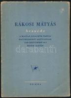 1949 Rákosi Mátyás beszéde a Magyar Dolgozók Pártja nagybudapesti aktívájának értekezletén, 38p