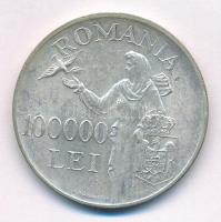 Románia 1946. 100.000L Ag "I. Mihály" T:AU Romania 1946. 100.000 Lei Ag "Mihai I&quot...
