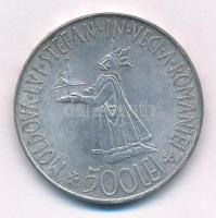 Románia 1941. 500L Ag "Besszarábia" T:AU kis karc Romania 1941. 500 Lei Ag "Bassarabi...