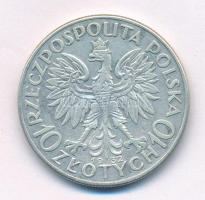 Lengyelország 1932. 10Zl Ag "Hedvig" London T:XF ph.Poland 1932. 10 Zlotych Ag "Jadwi...