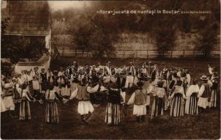 1915 Baucár, Bautar, Boutar (Hunyad vármegye); Hora jucata de nuntasi in Boutar (com. Hunedoarei) / Román esküvő, erdélyi folklór / Romanian weddig, Transylvanian folklore