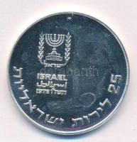 Izrael 1976. 25L Ag "Pidyon Haben" emlékérme T:AU (PP) folt Israel 1976. 25 Lirot Ag "...