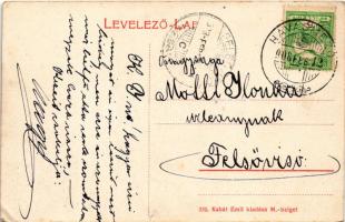 1908 Ruszpolyána, Havasmező, Havaskő, Poienile de sub Munte, Ruspoiana (Máramaros); Fő tér. Kabát Em...