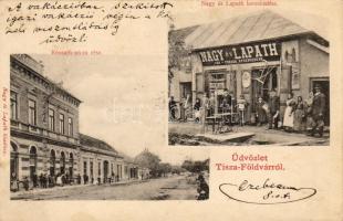 Tiszaföldvár mit  Negy & Lapáth`s Geschäft