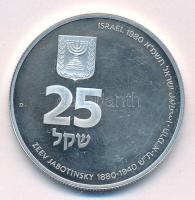 Izrael 1980. 25L Ag "Zeev Jabotinsky születésének 100. évfordulója" emlékérme T:AU (PP) Is...