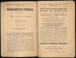 David, Ludwig: Ratgeber für Anfänger im Photographieren. Halle, 1906, Wilhelm Knapp. Jubileumi 33.-3...