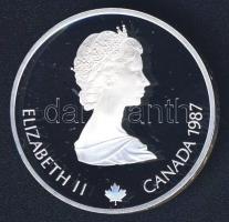 Kanada 1987. 20$ Ag "Téli olimpia-síugrás" T:PP Eredeti exkluzív díszcsomagolásban, tanúsí...