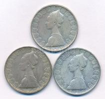 Olaszország 1959-1961R 500L Ag "Kolumbusz hajói" (3xklf) T:AU-VF Italy 1959-1961R 500 Lire...