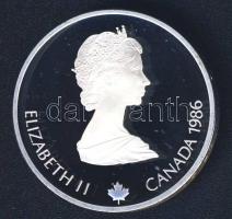 Kanada 1986. 20$ Ag "Téli olimpia-biathlon" T:PP Eredeti exkluzív díszcsomagolásban, tanús...