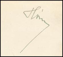 1937 Hóman Bálint (1885-1951) vallás- és közoktatásügyi miniszter autográf aláírása gépelt kinevezés...