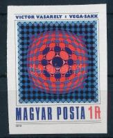 1979 V. Vasarely: Vega-sakk vágott bélyeg (3.000)