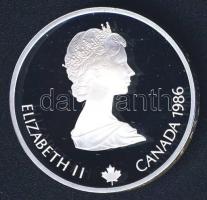 Kanada 1986. 20$ Ag "Téli olimpia-szabad stílusú sí" T:PP Eredeti exkluzív díszcsomagolásb...