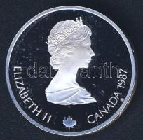 Kanada 1987. 20$ Ag "Téli olimpia-műkorcsolya" T:PP Eredeti exkluzív díszcsomagolásban, ta...