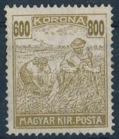 1924 Arató 600K 800K lemezhibával (**40.000) / Mi 394 with 800K plate variety. Certificate: Glatz