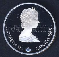 Kanada 1986. 20$ Ag "Téli olimpia-terep sí" T:PP Eredeti exkluzív díszcsomagolásban, tanús...