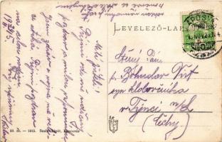 1915 Kaposvár, látkép. Szabó Lipót kiadása