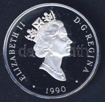 Kanada 1990. 20$ Ag "Repülés története - Anson és Harvard" T:PP Eredeti exkluzív díszcsoma...