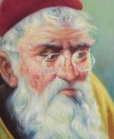Orosz Béla (1912 k.-1981 k.): Rabbi, 1968. Olaj, vászon. Jelezve jobbra lent. Apró sérüléssel. 61x51...