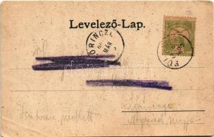 1904 Fülek, Filakovo; látkép, vár / Filakovsky hrad / general view, castle (fa)