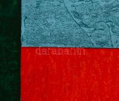 Győrffy Sándor (1951-): Osztott terek, 2023. Akril, vászon, jelzett a hátoldalán. 50×70 cm. / Sándor...