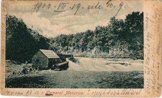 1900 Komorske-Moravice, Cameral-Moravica; vizimalom / watermill (vágott / cut)