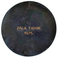 1975. "Kilencedik Kerületért - 1945-1975" egyoldalas, öntött bronz emlékérem, hátoldalán &...