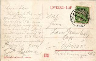 Pöstyén, Piestany; Erzsébet út, Reiszmann Adolf üzlete / street, shop