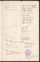 1912 Leléd (ma Leľa, Szlovákia), adásvételi szerződés az Esztergomi Érsekség, illetve 58 lelédi lako...