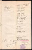 1912 Leléd (ma Leľa, Szlovákia), adásvételi szerződés az Esztergomi Érsekség, illetve 58 lelédi lako...