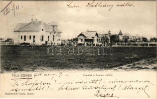 1904 Balatonszemes, Faluszemes; Nyaralók a Balaton mellett. Balázsovich Gyula kiadása