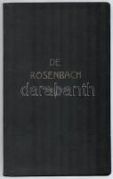 1924 Bp., a báró Rosenbach család I. Lipót által 1691-ben adományozott címereslevelének hiteles másolata, kézzel készített címerrajzzal, valamint 11 oldalon az eredeti oklevél latin nyelvű szövegével, illetve magyar nyelvű fordítással. Egészvászon-kötésben, jó állapotban.