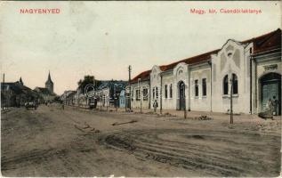 1913 Nagyenyed, Aiud; M. kir. csendőrlaktanya. Lázár Adolf utóda kiadása / K.u.K. military gendarme barracks (fl)